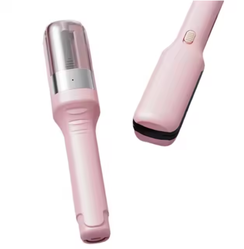 GlowIQ pink cordless split end hair trimmer for at-home us